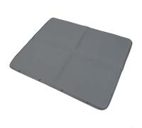 Lawnoval Alfombrilla de silicona para encimera de 40 x 50 cm, antideslizante, resistente al calor, para cocina, cafetera y máquina de café espresso (gris)