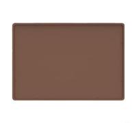 Lawnoval Alfombrilla de silicona para encimera de 40 x 50 cm, antideslizante, resistente al calor, para cocina, cafetera y máquina de café espresso (marrón)