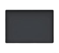 Lawnoval Alfombrilla de silicona para encimera de 40 x 50 cm, antideslizante, resistente al calor, para cocina, cafetera y máquina de café expreso (negro)