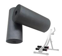 Lawnoval Almohadilla de espuma de repuesto para máquina de extensión de piernas, banco de pesas, mesa de inversión, tubo de 20-22 mm, para negro, paquete de 2