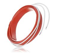 Lawnoval Almohadilla térmica de silicona de 150 W y 12 V para descongelar el parabrisas, calentador flexible con cable de 1 m, termostato a 50 °C, 15 x 1200 mm