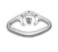 Lawnoval Barra de agarre del pasajero de la motocicleta, manija del tanque de aluminio CNC para YZF-R1 R6 R3 para MT-07 para MT-09, Apoyabrazos del tanque de combustible (plata)