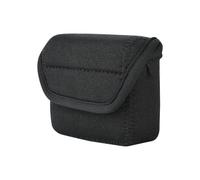 Lawnoval Bolsa de almacenamiento para altavoces JBL GO 2, funda de transporte de nailon resistente al agua con tamaño compacto, color negro