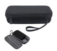 Lawnoval Bolsa de almacenamiento para bomba de bola de EVA con correa de mano desmontable y cinturón elástico para inflado rápido portátil, color negro