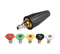 Lawnoval Boquilla turbo de presión de 3600 PSI para lavadora con conexión rápida de 1/4 pulgadas, punta de pulverización giratoria y 5 boquillas