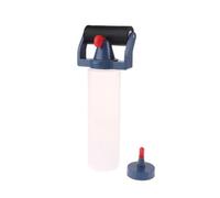 Lawnoval Botella enrollable portátil de 21 x 7 x 4,9 cm, reutilizable, a prueba de fugas, para aceites esenciales y perfumes, para limpiar con tapa segura, para plástico, color blanco