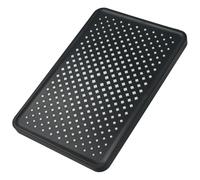 Lawnoval Cabezal de ducha de lluvia montado en el techo de 300 mm con panel grande ABS de alta presión cromado para una amplia cobertura de baño