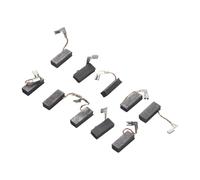 Lawnoval Cepillo de carbono A96 de 19 x 8 x 5 mm de repuesto compatible con taladro percutor Bosch GBH2-20/GBH2-22/GBH2-23/GBH2-24/GBH2-26/GBH2-28/GBH3-28DRE, negro y gris, paquete de 2