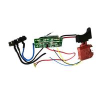 Lawnoval Conector de placa de control y interruptor para taladro WORX WU390 WX390 WX390.1 WU390.9 20V H3