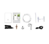 Lawnoval Dispositivo de riego automático con control de aplicación, sistema de riego por goteo temporizado para plantas de interior y jardines, alimentación por tipo, interfaz táctil, color blanco