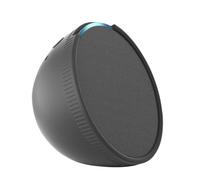 Lawnoval Echo Pop - Funda protectora de silicona con diseño anticaídas y antideslizante, compatible con altavoz Amazon Echo Pop, negro y negro