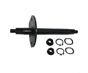 Lawnoval Eje de rueda central de repuesto para bicicleta estática, conector de pedal de metal, 181 mm de longitud, 20 mm de diámetro, negro (20 mm x 180 mm)