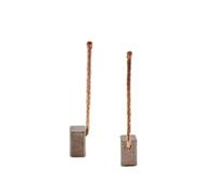 Lawnoval Escobillas de carbono de 6 x 6 x 10 mm para motor de ventilador, motor de ventilador, motor de limpiaparabrisas, piezas de repuesto compatibles con herramientas eléctricas y motores