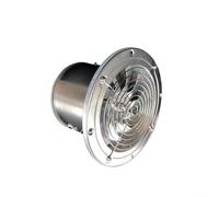 Lawnoval Extractor de ventilación de aire redondo de 4 pulgadas de aleación de aluminio de acero inoxidable para lavandería, cocina, hogar