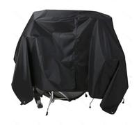 Lawnoval Funda impermeable a prueba de polvo para muebles de exterior e instrumentos de tambor, tela Oxford 210D con esquinas cosidas con peso, 250 x 200 cm / 275 x 200 cm, color negro