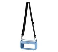 Lawnoval Funda protectora de silicona para altavoz Bose SoundLink Flex 1/2 con correa para el hombro, funda portátil en azul o negro azul