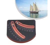 Lawnoval Inclinómetro ABS con doble escala 15-90 grados para barcos, negro y naranja