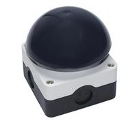 Lawnoval Interruptor de botón de parada de seguridad de cabeza de hongo, pedal de pie de reinicio automático o empuje de mano, IP65 impermeable, 440 V, 10 A, para equipos industriales