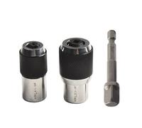 Lawnoval Juego de 2/3 llaves de vaso con adaptador de 3/8 pulgadas, herramienta extractora de grifo ajustable para taladro manual y trinquete, negro y plateado C