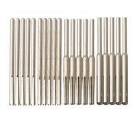 Lawnoval Juego de 20 abrazaderas de papel de lija de 50 mm para herramientas, varilla de soporte abrasiva de aleación, vástago de 2,35 mm y 3 mm, mandriles rectos y cónicos