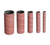 Lawnoval Juego de 5 fundas de tambor de lijado con grano 80/150/240, 115 mm de longitud, compatibles con lijadoras oscilantes para lijadoras de husillo para pulido de madera, metal y plástico