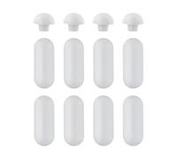 Lawnoval Juego de 8 almohadillas acolchadas para base de inodoro, color gris, para una instalación silenciosa, resistencia a los golpes y fácil reparación, compatible con inodoro para asiento