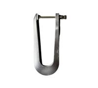 Lawnoval Juego de abrazaderas de aluminio para bajo, instalación y reparación de violín y violonchelo, 5 tamaños, color plateado