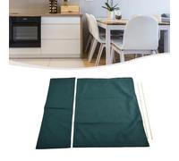 Lawnoval Juego de fundas de repuesto de lona para silla de directores, kit protector de asiento y respaldo duradero color verde oscuro, tamaños pequeños y grandes