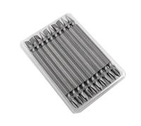 Lawnoval Juego de puntas de destornillador magnético de doble cabeza PH2 x 6 mm para taladro eléctrico, puntas de destornillador de cruz y ranura de aleación de acero, 10 unidades