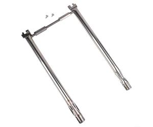 Lawnoval Juego de quemador de parrilla de gas de acero inoxidable 304 para Weber I y II serie 200, piezas de repuesto de tubo de control frontal