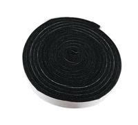 Lawnoval Junta de parrilla autoadhesiva de alta temperatura para hornos Kamado Big Green Egg - 15 pies, negro, 2,5 cm, tira de sellado de fieltro de fibra de aramida, fácil de instalar