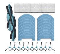 Lawnoval Kit de aspiradora para Lubluelu L15, BPMIO B15, B15 Plus, con 2 cepillos de rodillo, 14 filtros, 16 paños de fregona, 10 cepillos laterales