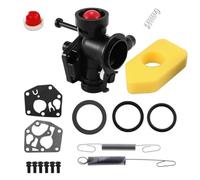 Lawnoval Kit de carburador para motores verticales de 1 cilindro serie 96902, 98902, 98982, compatible con cortacésped 497619, 499809, 498809, 498809A, 494406
