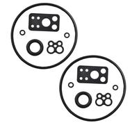 Lawnoval Kit de juntas de cuenco flotante para carburador doble 54832 V, juego de sellos de reparación con 2 paquetes de papel + juntas de goma, compatible con carburador 54832