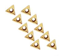 Lawnoval Los insertos del carburo 10PCS TCMT16T308 fijaron para las operaciones de la herramienta del torno en el acero y el proceso del acero inoxidable