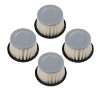 Lawnoval Paquete de 4 filtros de aire para AH600 H25-H70 HH40-HH70 HM80 HS40 HS50 HT35 LAV30 LAV50 TVM125 TVS105 V40-V70, compatible con 30727 30604 128333 0 1822. 360, 10 x 10 x 5 cm, amarillo