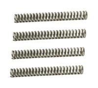 Lawnoval Paquete de 5 carretes de pesca con resorte para la serie BG, material de acero, 2,8 cm de longitud, color plateado compatible con carretes