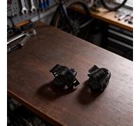 Lawnoval Pedales de bicicleta estática con correa ajustable antideslizantes de 9/16 y 1/2 pulgada compatibles con ciclismo en interiores (9/16)