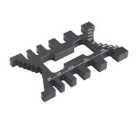 Lawnoval Pinza de espiga de aleación de aluminio y plantilla de cola de milano para carpintería con medición métrica e imperial, color rojo