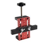 Lawnoval Plantilla de montaje para puerta de armario con abrazadera de soporte, ajustable de 0 a 60 mm para instalar marcos frontales o armarios de madera sin marco, construcción de metal, color rojo