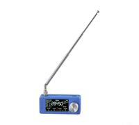 Lawnoval Radio de bolsillo SI4732 con pantalla IPS a color de 1.9 pulgadas, receptor con batería de 800 mAh, banda HF SW VHF, compatible con LSB USB AM modo FM para chip DSP ESP32-S3 Control (varilla