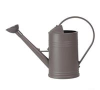 Lawnoval Regadera de plástico con mango envolvente, boquilla larga, para interiores y exteriores, jardín, hogar, flores, bonsái (marrón)