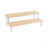 Lawnoval Soporte de exhibición de 15 capas de acrílico y madera para una utilización eficaz del espacio (2 capas de 30 cm)