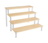 Lawnoval Soporte de exhibición de 15 capas de acrílico y madera para una utilización eficaz del espacio (5 capas de 20 cm)