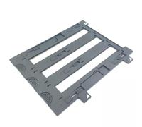 Lawnoval Soporte de película negativo de 35 mm y guía deslizante sin vidrio con cubierta compatible con escáner Epson Perfection V800 V850 V700 V750, color negro