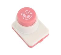 Lawnoval Sushi Nori - Herramienta perforadora con relieve de cara sonriente, para cortador de algas marinas de plástico y acero inoxidable para bricolaje con caras de bolas de arroz, color rosa