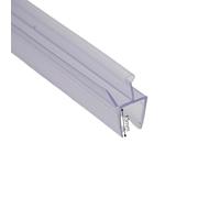 Lawnoval Tira de retención de agua para puerta de baño para parte inferior de ducha, tira selladora transparente de 50 cm, 6/8/10/12 mm para puertas de vidrio planas, no es necesario, fácil de