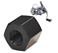 Lawnoval Tornillo de fijación de husillo para carretes Bearking de 2ª generación, para aleación de aluminio de aviación mecanizado CNC, 8-7-6,3 mm, negro, 1 unidad