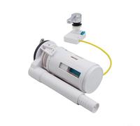 Lawnoval Válvula de tanque de inodoro de doble descarga, palanca de desbordamiento de cisterna de 2 pulgadas, kit de reparación de sistema de descarga de ahorro de