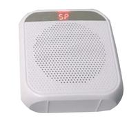 Lawnoval Voz portátil con batería recargable de 2200 mAh, micrófono de auriculares, disco U y tarjeta TF, enseñanza, guía turística, conferencia, entrenamiento, color negro